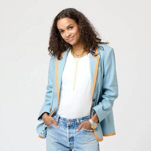 Workday Le Sunshine Blazer ~ Saltwater Blue
